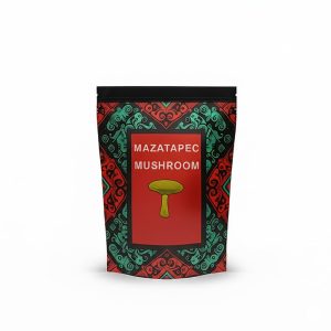 Buy Mazatapec Mushroom Online – Trippy Soul MarketPlace Premium dried Mazatapec mushrooms with golden caps and white stems displayed on a white surface
