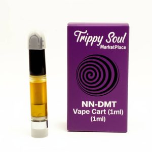 Pure NN-DMT vape cartridge with clean design on white background