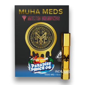Muha Meds Paradise Punch Muha Meds Paradise Punch THC vape cartridge with tropical flavor branding Buy Muha Meds Paradise Punch online