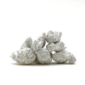 Close-up of Premium Moon Rock Ice Gelato coated in THCa crystals and golden cannabis oil, available online at Trippy Soul Marketplace.