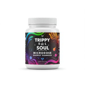 Microdose Energy Gummies Microdose Energy Gummies in vibrant packaging on a white background – Trippy Soul Marketplace